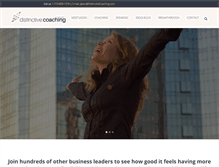 Tablet Screenshot of distinctivecoaching.com